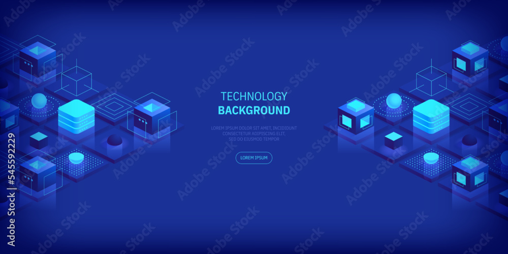 Poster futuristic abstract technology and communication network background. conveying connectivity, complex