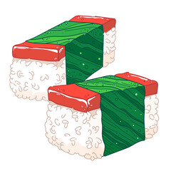 Spam Musubi Consist of Packed Rice, Slice of Spam, wrapped in nori