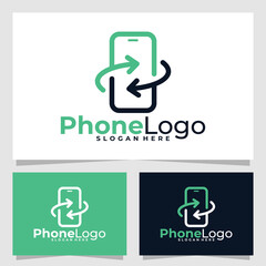 phone logo vector design template