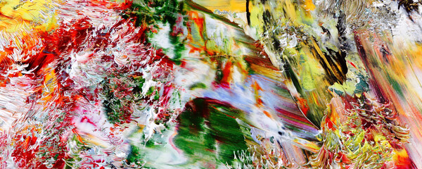 Color texture. Hand drawn oil painting on canvas. Abstract art background. Modern, contemporary art. Colorful canvas. Wall decor background	
