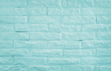 Blue pastel brick wall texture for background and design art work.