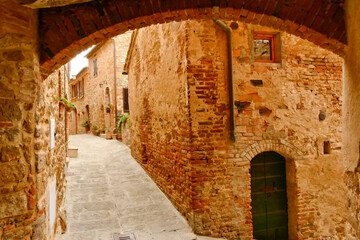 Montisi, borgo medievale in provincia di Siena. Toscana, Italy