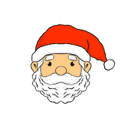 old man illustration with red hat for decoration Christmas
