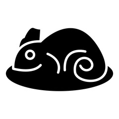 chameleon cartoon cute icon