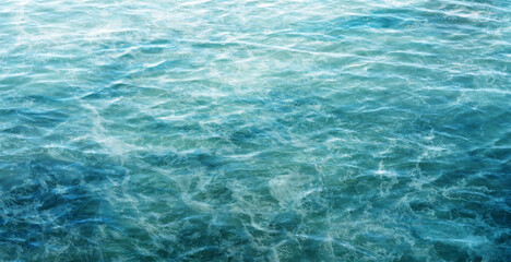 Fototapeta na wymiar blue ocean sea background, clear nature water wave , smooth curve texture, dark deep , spring summer wallpaper 