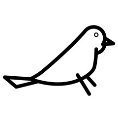 bird cute cartoon icon