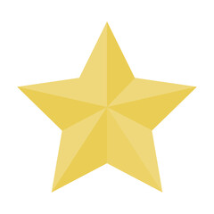 Fototapeta premium Gold star icon vector isolated