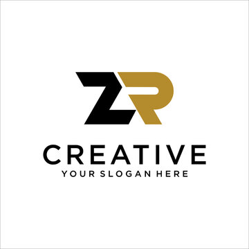 initial letter ZR logo design. vector logo for business and company identity.