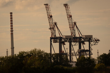 Industrial and port area of Ravenna, The Production District is made up of a chemical and...