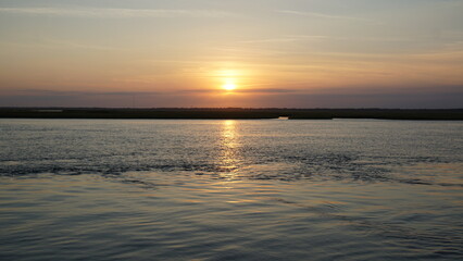 Fototapeta na wymiar Sunset in Sea Isle New Jersey