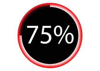 PERCENTAGE SING OF  75