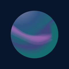 Fantasy cartoon planet.  isolated object. Space background.