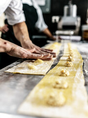 Chef home made italian food