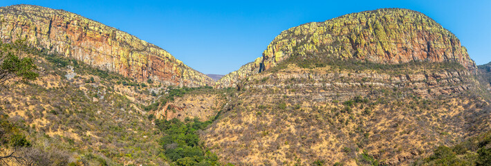 Beautiful rugged mountains at the Abel Erasmus Pass, South Africa.