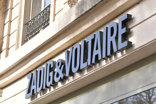 Zadig and Voltaire is a French ready-to-wear clothing brand, which opened its first store in Paris in 1997. Parsi, france November 2022.