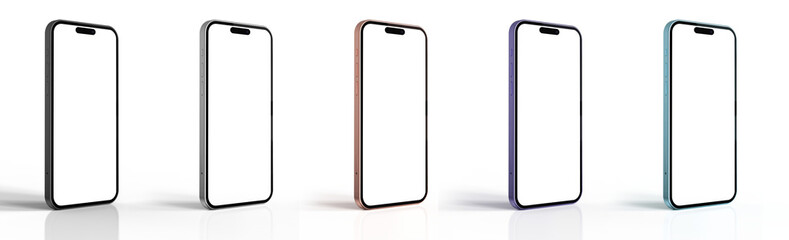 iphone 14 pro mockup (purple, blue, black, Gold, Silver). smartphone mockup. mobile phone mock up PNG