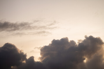 Photo of clouds in the evening.