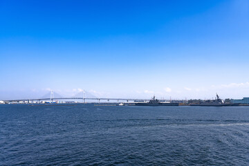 神奈川県横浜市　横浜みなとみらい　軍艦
