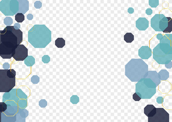 Gray Polygon Background Transparent Vector. Honeycomb Lattice Backdrop. Art Wallpaper. Gold Hexagon Technology. Line Illustration.