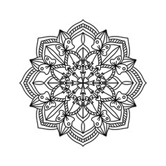 Mandala in black and white