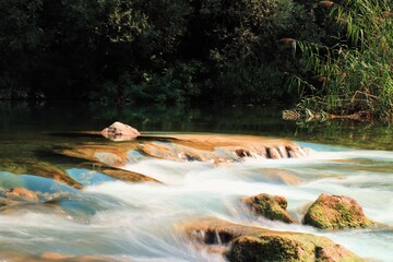faded rapids on the Cetina river, Croatia