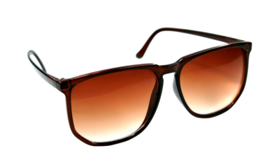 black eye glasses isolated on white background png file