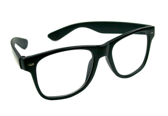 black eye glasses isolated on white background png file - obrazy, fototapety, plakaty