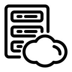 Cloud server icon