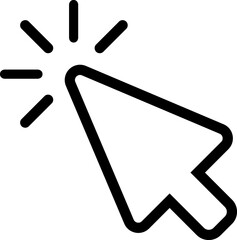 Cursor Click Linear Icon