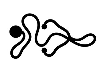 Coccidiosis in Chickens, “Line Art Stethoscope style” designs for product promotion, brochure, flyer, seminar poster, presentation ppt template. Concept poultry health images Illustrations