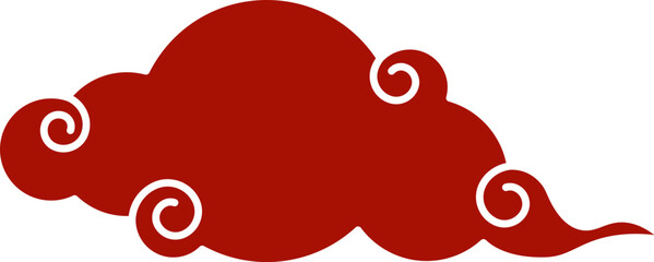 chinese new year imlek cloud vector