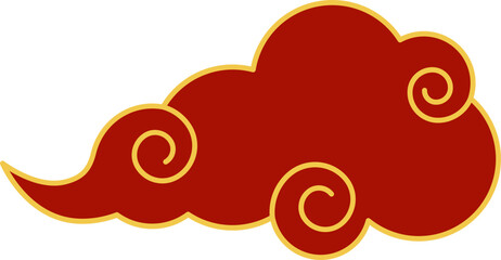 chinese new year imlek cloud vector