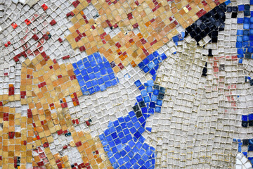 Background with mosaic. Mosaic tiles background. Colorful background with squares