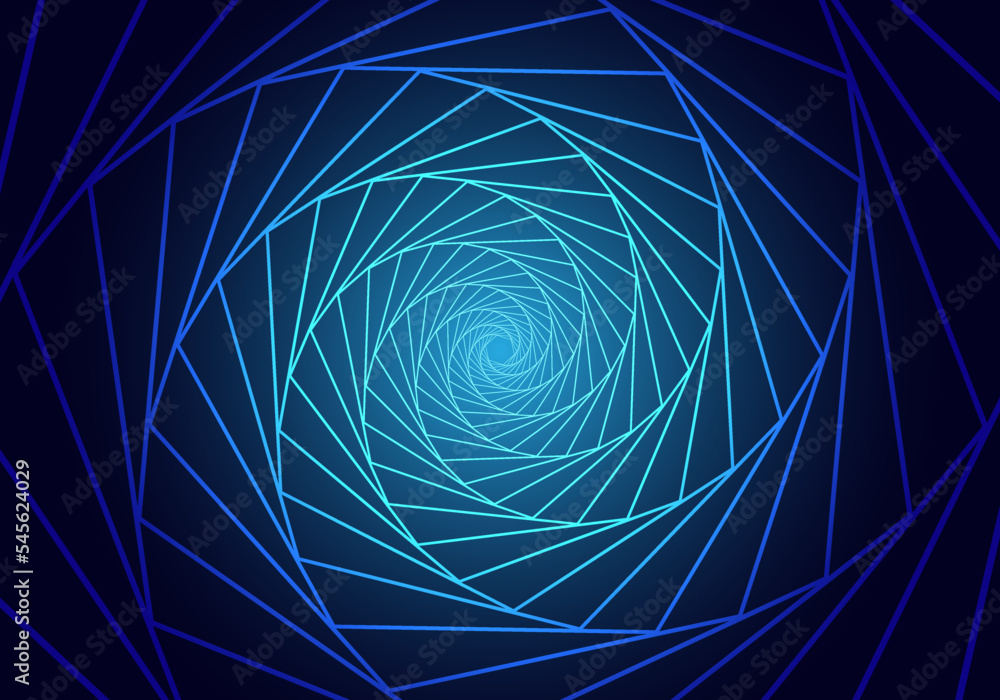 Poster background geometric spiral is a modern shape that is commonly used to connect to create new shapes.
