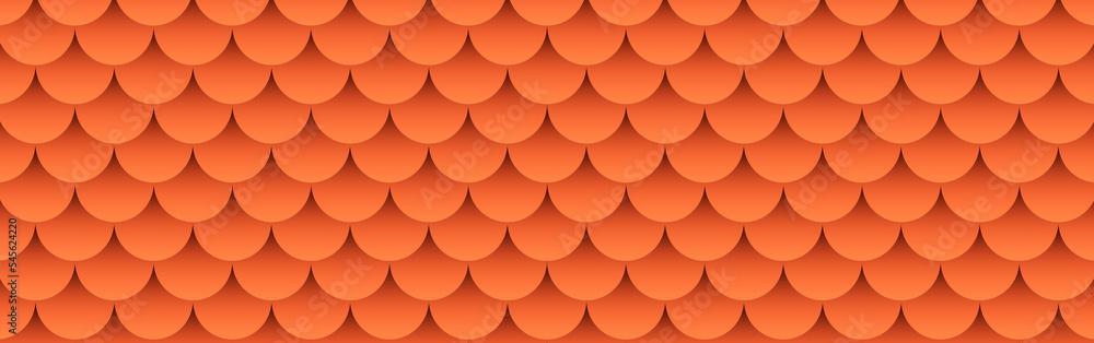 Aufkleber abstract background seamless layered overlapping circles in orange gradation use in wallpaper or bac