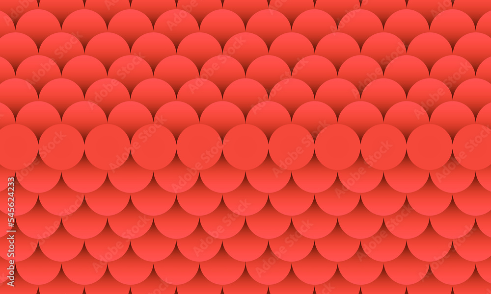 Poster abstract background seamless. circles that are overlapped in layers with a dark red to light red hue