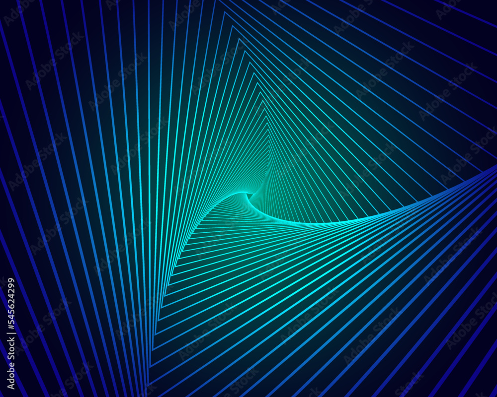 Poster background geometric spiral is a modern shape that is commonly used to connect to create new shapes.