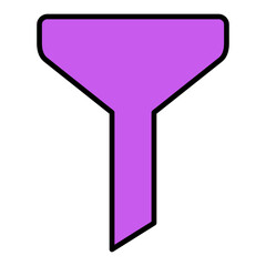 Funnel Filled Line Icon