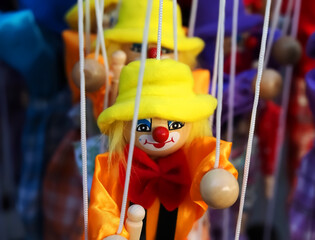 clown marionette puppets toys for children