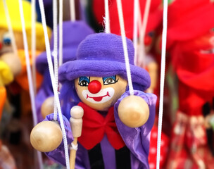 clown marionette puppets toys for children