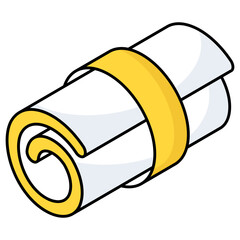 Creative design icon of degree 