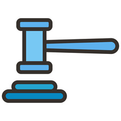 judge hammer icon