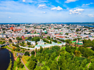 Yaroslavl Kremlin Museum Reserve aerial view