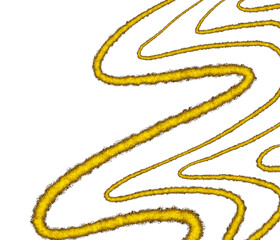 Obraz premium Golden Wave Lines Clip art for graphic illustration purposes