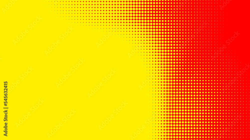 Poster dots halftone orange yellow color pattern gradient texture with technology digital background. dots 