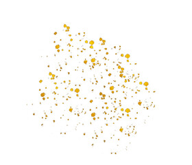 Golden splashes on transparent back ground, gold flakes, drop clipart clip art	transparent background
