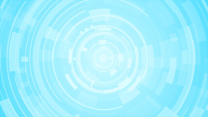 Abstract circle white blue future technology background.
