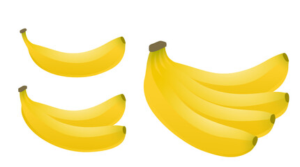 Graphic design vector material about bananas