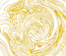 gold swirl abstract clip art on transparent background clipart