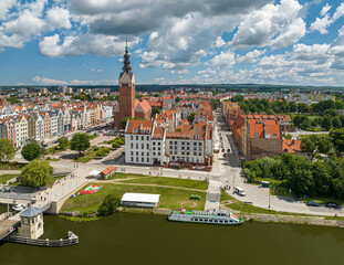 Fototapeta na wymiar The Old Town in Elbląg, North Poland
